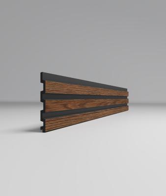 Реечная ПВХ панель M Орех Темный 218 2950х120х12 мм