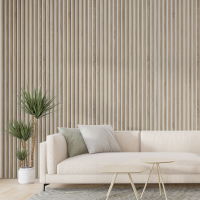 Рейка интерьерная МДФ Stella Модель 12 Standart Дуб Сонома 2800х27х12