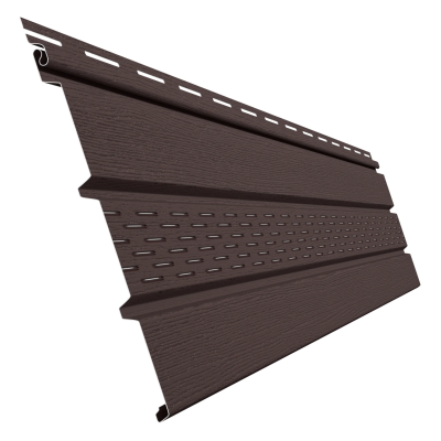 Софит ELLKA коричневый (с центральной перфорацией) 12шт/уп, 3м