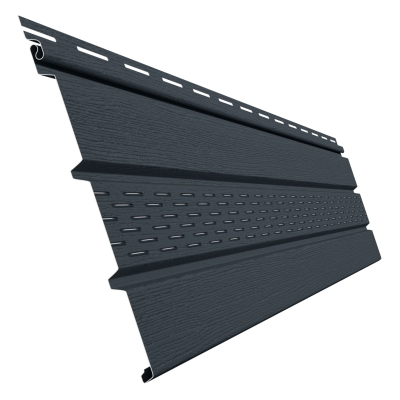 Софит ELLKA графит (с центральной перфорацией) 12шт/уп, 3м