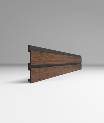 Реечная ПВХ панель ХXL Орех темный 218 2950х122х12 мм