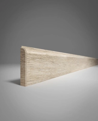 Плинтус вспененный Классик Софт с мягким краем 80мм 2,2м Акация