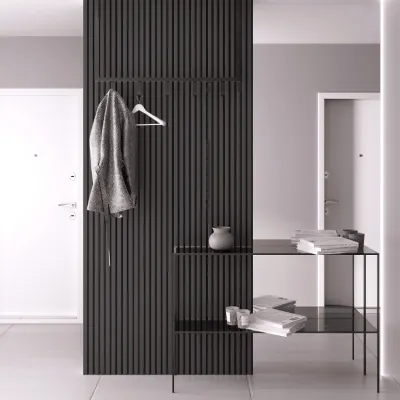 Панель стеновая МДФ на войлочной основе Stella Comfort De Luxe Black Lead 2780х600х9