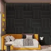 Панель стеновая МДФ на войлочной основе Stella Comfort De Luxe Black Lead 600х600х9