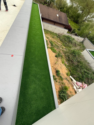 искусственный газон с высоким ворсом