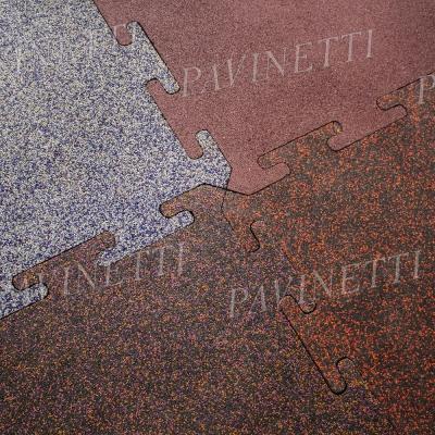 Резиновая плитка PAVINETTI 1080х1080 мм S-пазл 16 мм