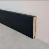 Плинтус напольный Деревянный Черный софт 80*16*2400 мм