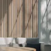Панель стеновая МДФ на войлочной основе Stella Comfort Light Дуб Снежный 2780х600х9
