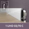 Плинтус Солид 1 UHD 03/70C (монтаж возможен и на клипсуи покраска)
